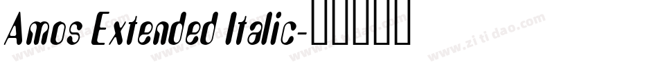 Amos Extended Italic字体转换